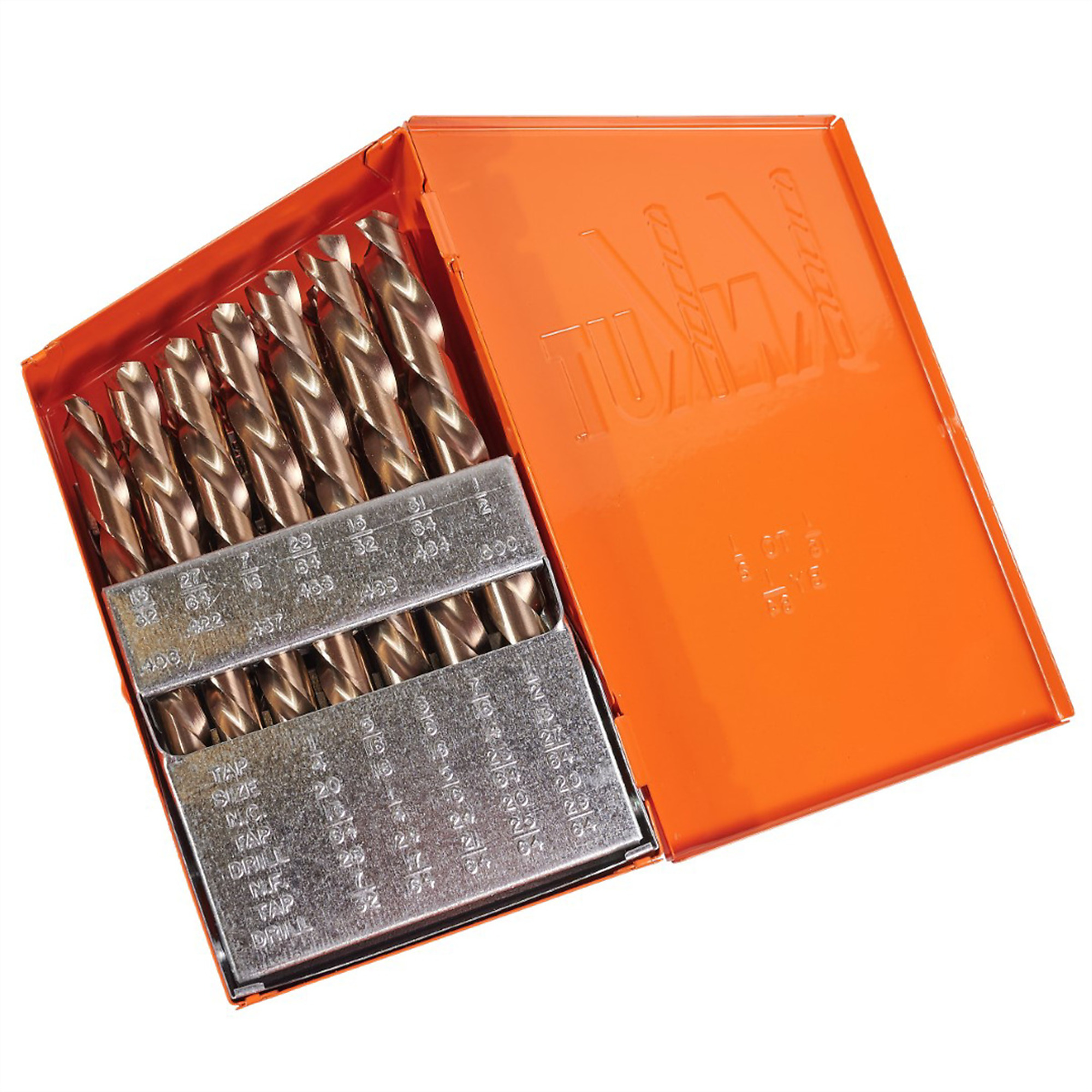 KnKut Left Hand Drill Bit Set — 29-Piece, 1/16in. to 1/2in., Gold Surface Treated, 135-Degree Split Point, Model# KNK29KK6